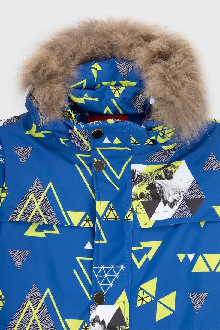Фото Комбінезон для хлопчика L-2385 куртка+штани на шлейках 104 см Синій (2000989625360W)