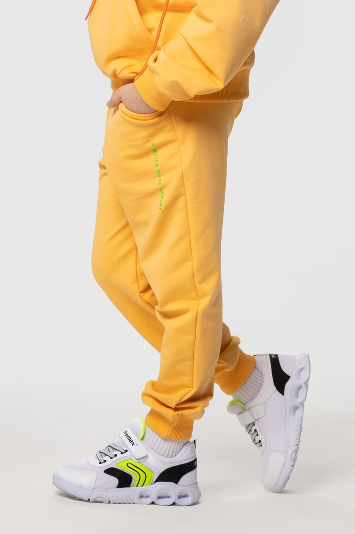 Фото Костюм для хлопчика (худі+штани) Ecrin 2502 140 см Жовтий (2000990239853D)