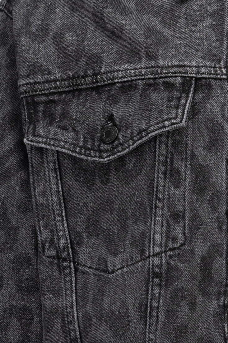 Фото Куртка джинсова жіноча Zeo Basic 4408-K S Темно-сірий (2000990617965D)