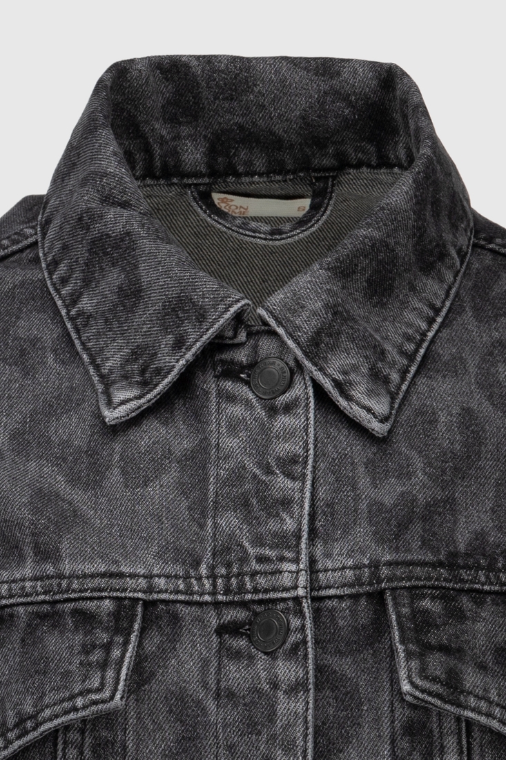 Фото Куртка джинсова жіноча Zeo Basic 4408-K XL Темно-сірий (2000990617996D)