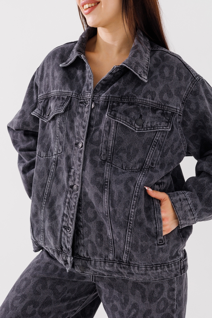 Фото Куртка джинсовая женская Zeo Basic 4408-K XL Темно-серый (2000990617996D)