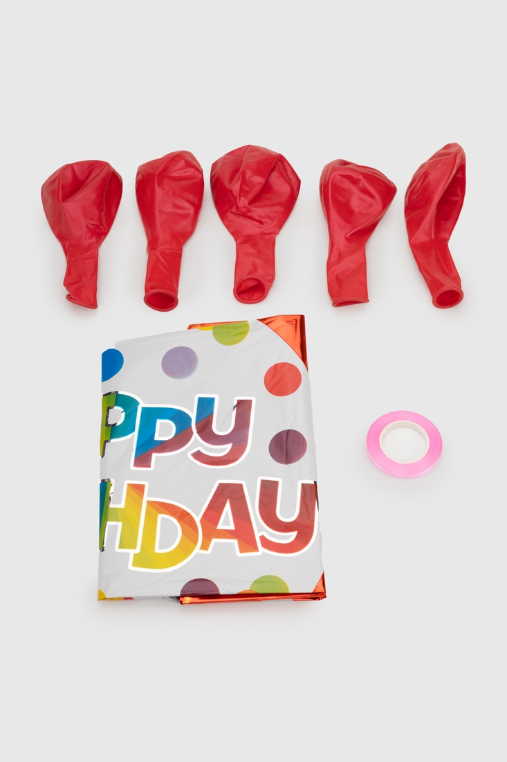 Фото Набір повітряних кульок Happy Birthday BINFENQIQIU BF5726 Білий (2000990384904)
