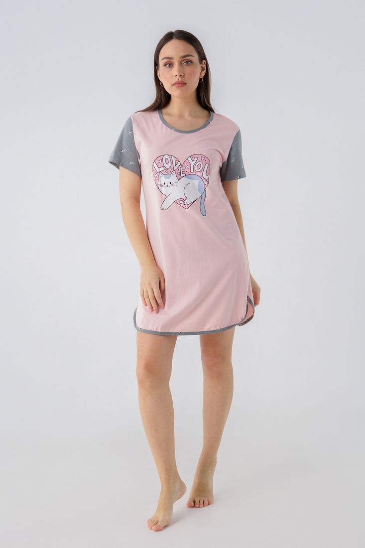 Фото Ночная рубашка женская RUBINA 4779 2XL Розовый (2000990450623A)