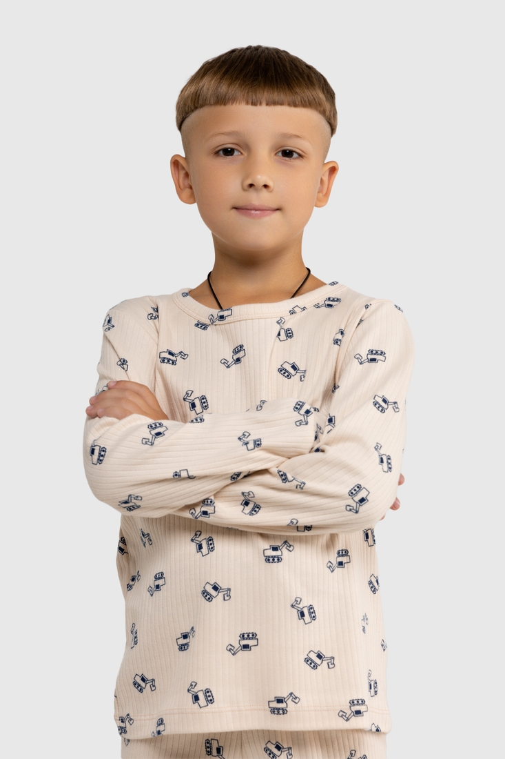 Фото Пижама для мальчика Isobel 20403 3-4 года Бежевый (2000990034755А)