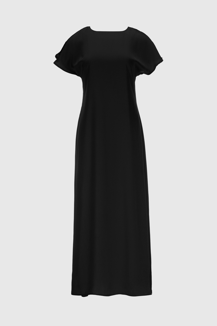 Фото Платье однотонное женское 240130 L Черный (2000990402233D)