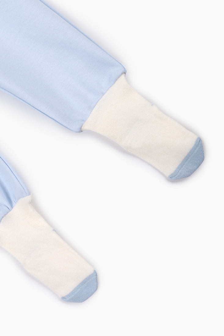 Фото Ползунки с носочками для мальчика Sundoll 1210 92 см Голубой (2000989472414D)