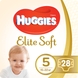 Підгузки Huggies Elite Soft Jumbo 5 5ДЖАМБО28 9400775 15-22 кг 28 шт. (5029053572611) Фото 1 з 8