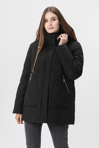 Фото Куртка зимова жіноча Meajiateer 23133 6XL Чорний (2000990132918W)