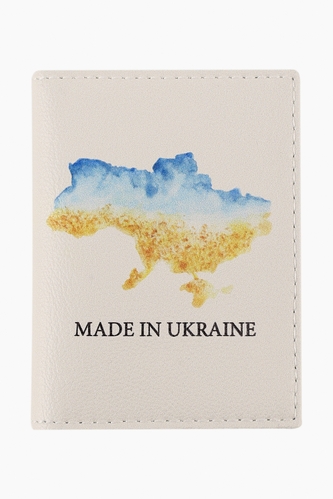 Фото Обкладинка для паспорта ID105 MADE IN UKRAINE One size Білий (2000989312307A)