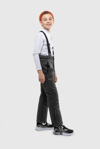 Фото Штани на шлейках для хлопчика EN104 158 см Сірий (2000989593782W)