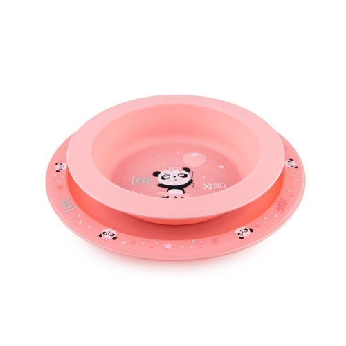 Фото Набор посуды из 2х элементов EXOTIC ANIMALS розовый Canpol 56/523_pin Розовый (2000990204349)