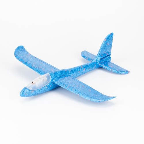 Фото Самолет-планер с подсветкой 605 48 см Синий (2000989695240)