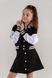 Костюм для девочки (бомбер+юбка) DINOMIN 5075 122 см Черный (2000990280169D) Фото 2 из 20
