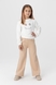 Костюм (світшот+штани палаццо) для дівчинки Viollen 3200 122 см Біло-бежевий (2000990092014D) Фото 1 з 19