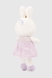 М'яка іграшка Зайчик у сукні JINGRONGWANJU JR62176 Бузковий (2000990385949) Фото 3 з 3