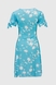 Платье с узором женское Poncik 24128 XL Голубой (2000990623669S) Фото 10 из 11