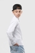 Сорочка однотонна для хлопчика Deniz 311-1 146 см Білий (2000989810346D) Фото 2 з 12