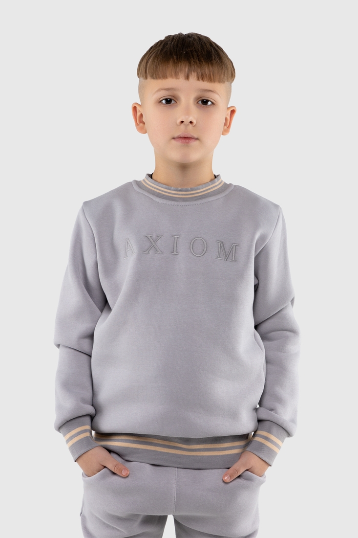 Фото Костюм для мальчика (свитшот+штаны) MAGO T-363 122 см Серый (2000990064752W)