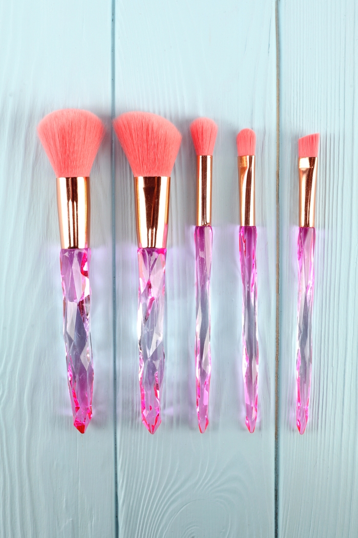 Набір пензликів для макіяжу Makeup brush 5 шт Персиковий (2000989366355A)