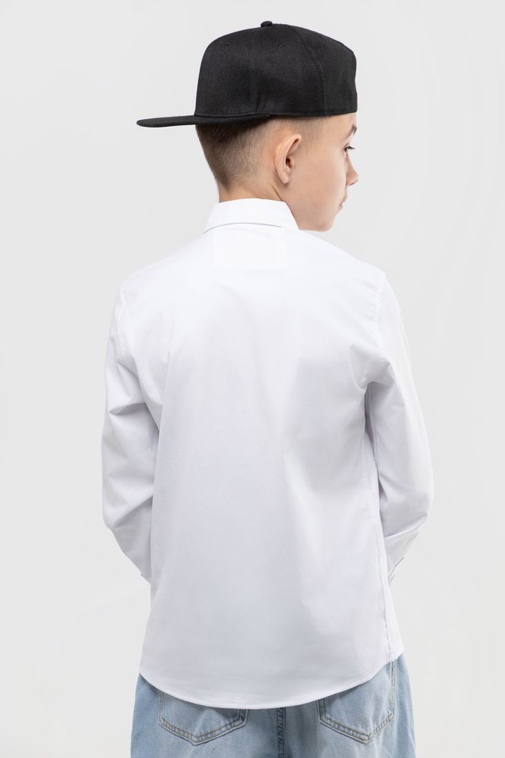 Фото Рубашка однотонная для мальчика Deniz 311-1 146 см Белый (2000989810346D)