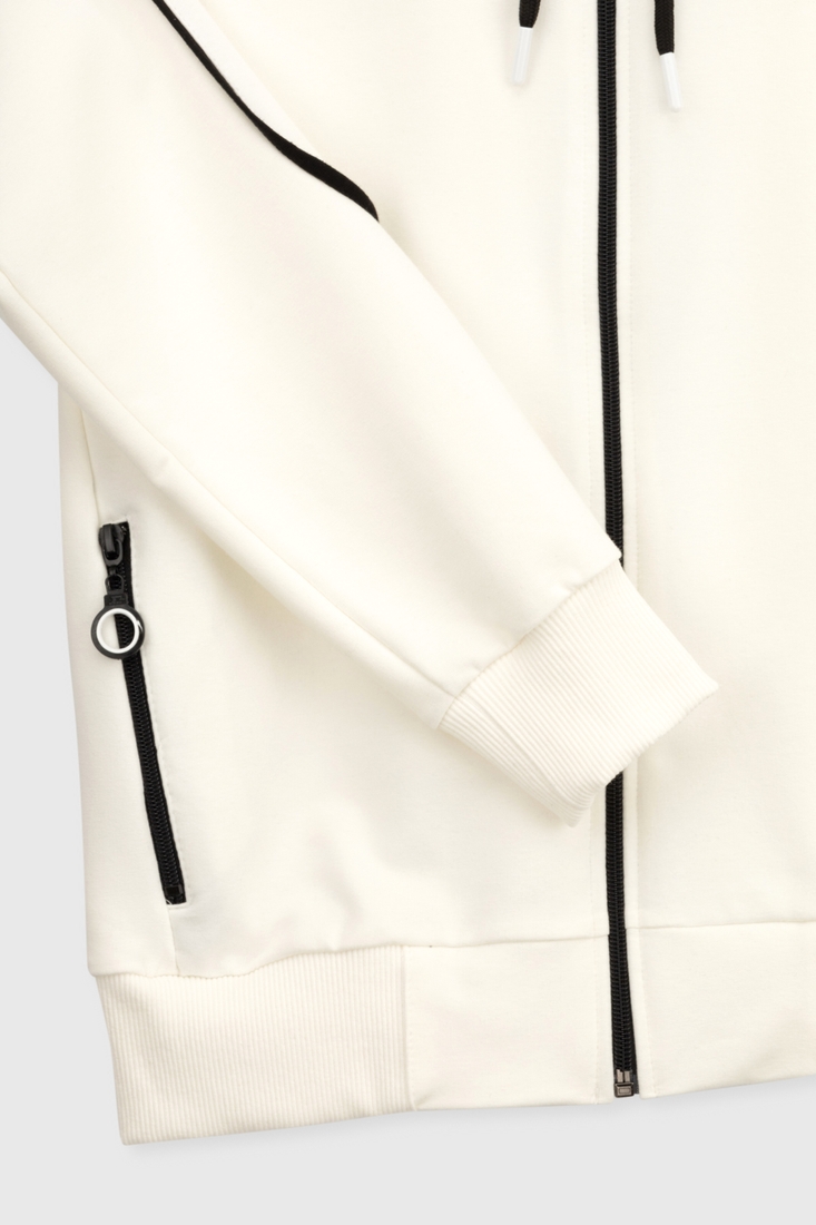Фото Спортивний костюм (кофта, штани) для хлопчика YESMINA 4269 140 см Білий (2000989929758D)