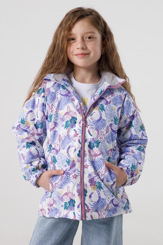 Фото Куртка для девочки Snowgenius D639-03 128 см Белый (2000990235213D)