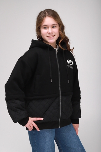 Фото Куртка для дівчинки XZKAMI 2263 164 см Чорний (2000989344445D)