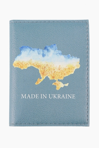 Фото Обкладинка для паспорта ID106 MADE IN UKRAINE One size Блакитний (2000989312314)