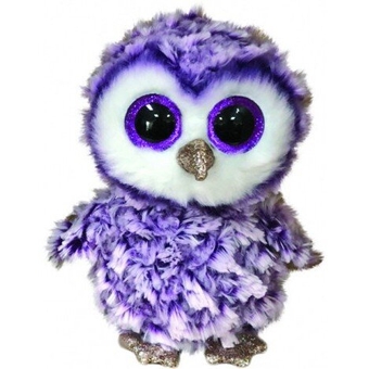 М'яка іграшка TY Beanie Boo's Фіолетова сова "Moonlight" 15см (36325)