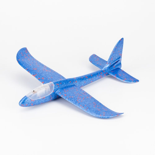 Фото Самолет-планер с подсветкой 605 48 см Темно-синий (2000989696308)