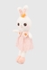 М'яка іграшка Зайчик у сукні JINGRONGWANJU JR62176 Рожевий (2000990385956) Фото 1 з 3