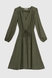 Сукня однотонна жіноча 757 XL Хакі (2000990038487D) Фото 9 з 14