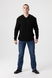 Пуловер однотонный мужской Akin Trico 1127 6XL Черный (2000990009890D) Фото 3 из 10