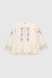 Сорочка з вишивкою для дівчинки Cuento 3036 158 см Бежевий (2000990264367A) Фото 10 з 15
