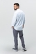 Сорочка з візерунком чоловіча N004 XL Сірий (2000990011657D) Фото 7 з 14