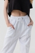 Спортивні штани однотонні прямі для дівчинки Тімі 41130 164 см Білий (2000990540812D) Фото 4 з 11
