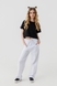 Спортивные штаны однотонные прямые для девочки Тими 41130 134 см Белый (2000990540768D) Фото 2 из 11