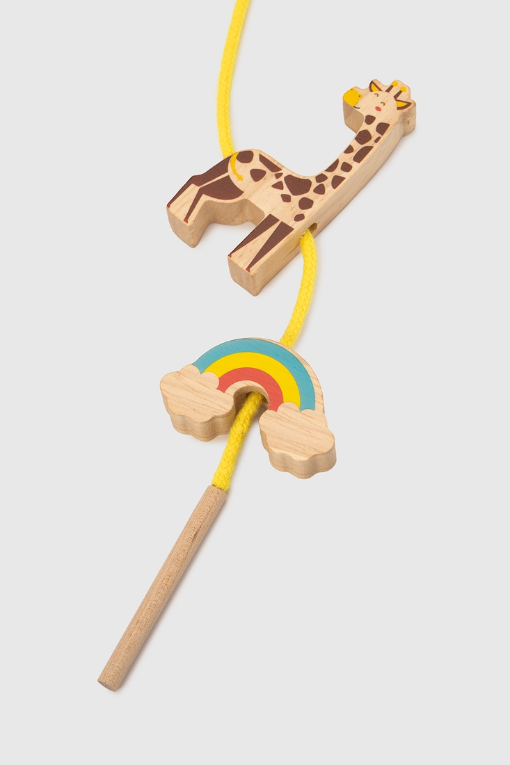 Фото Деревянная игрушка Балансир-шнуровка BanWoLe 265 Разноцветный (2002015912048)