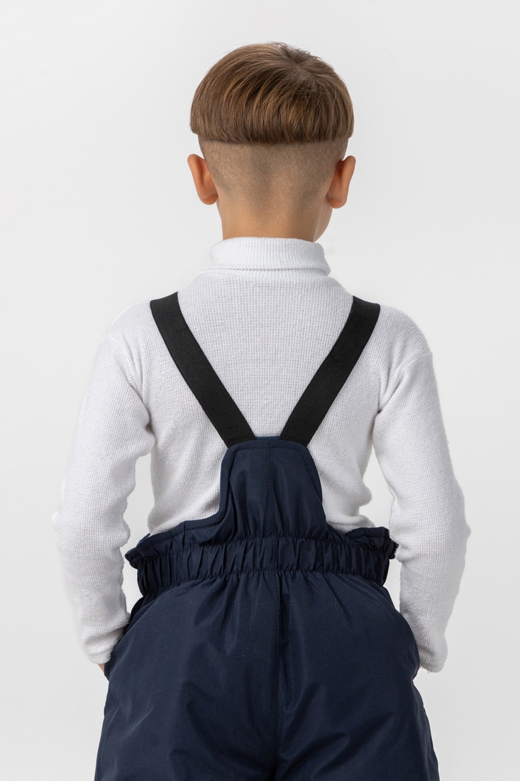 Фото Комбінезон для хлопчика L-2385 куртка+штани на шлейках 104 см Темно-синій (2000989995951W)
