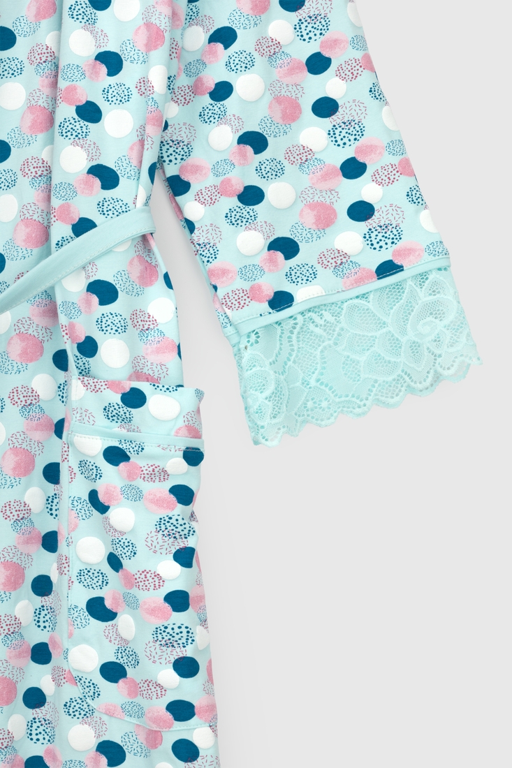 Фото Комплект для кормящих женский халат+рубашка Nicoletta 7398 S Синий (2000990160676А)