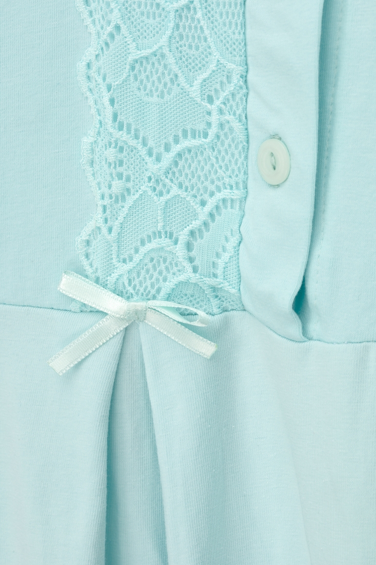 Фото Комплект для кормящих женский халат+рубашка Nicoletta 7398 L Синий (2000990160713А)
