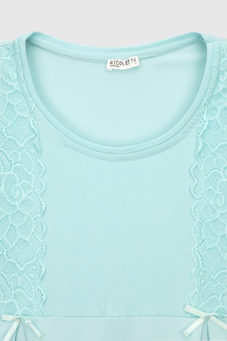 Фото Комплект для годуючих жіночий халат+сорочка Nicoletta 7398 XL Синій (2000990160737А)