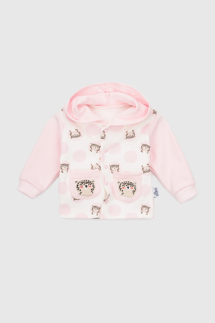 Фото Костюм (боді+кофта+штани) для дівчинки Mini Papi 0396 68 см Рожевий (2000990483447D)