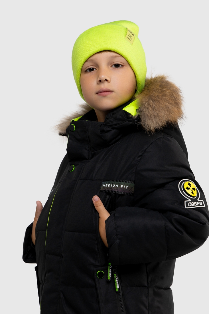 Фото Куртка для хлопчика CQS307 134 см Чорний (2000989603955W)