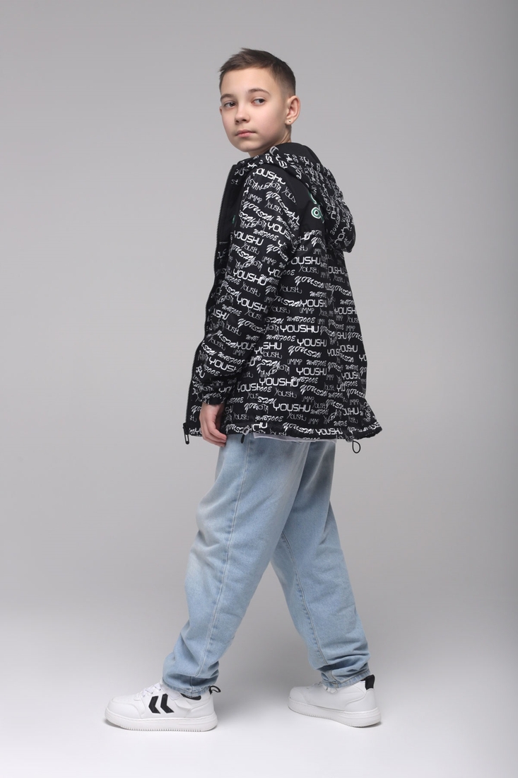 Фото Куртка для хлопчика двостороння A033 146 см Чорний (2000989397496D)