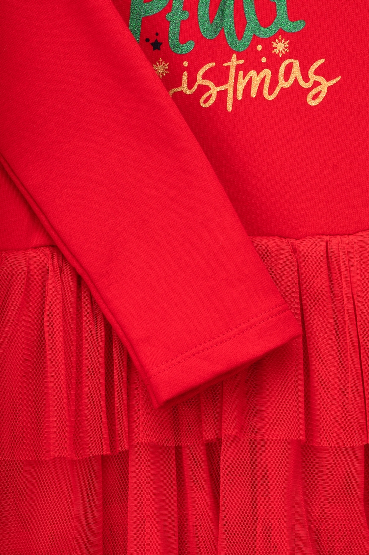 Фото Платье с принтом для девочки Baby Show 23975 104 см Красный (2000990128744W)(NY)(SN)