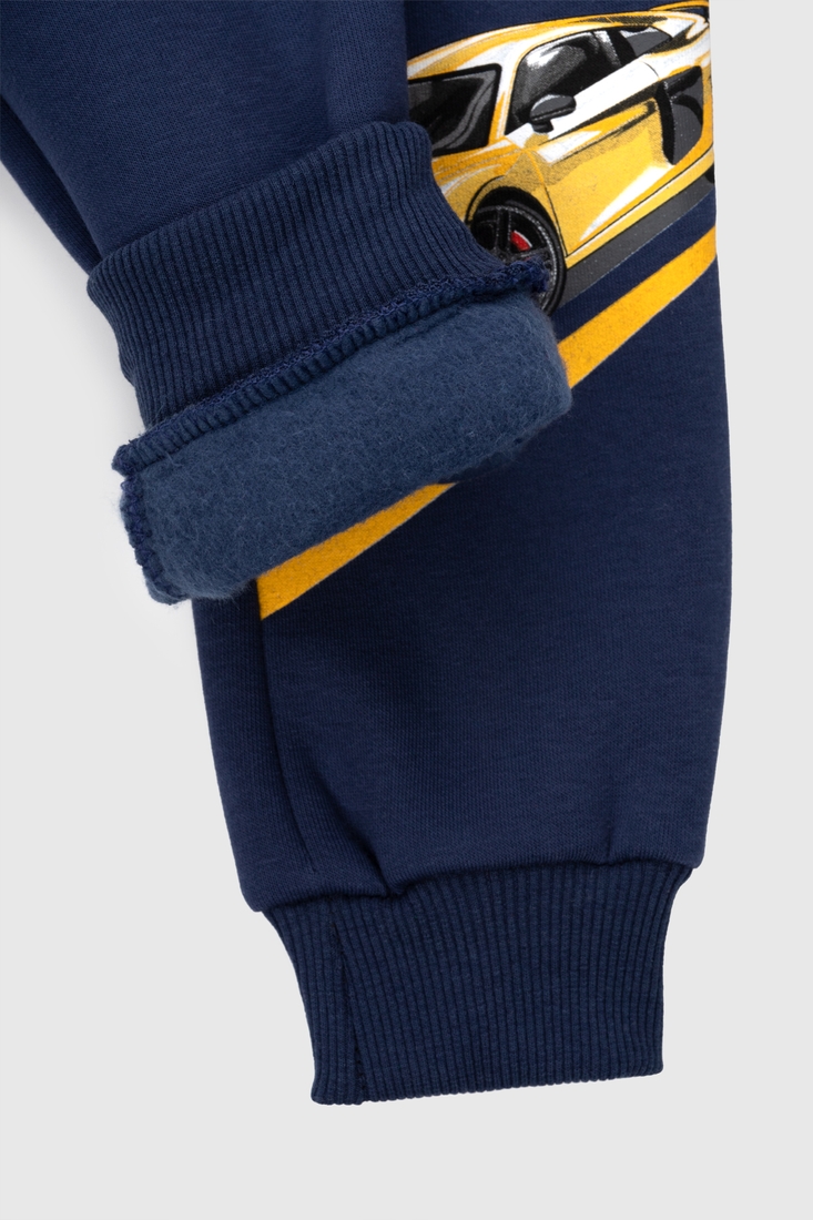 Фото Спортивные штаны манжет с принтом Baby Show 18117 110 см Синий (2000990128058W)