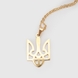Прикраса Кулон на ланцюжку Герб золото Різнокольоровий (2000990231420А) Фото 2 з 3