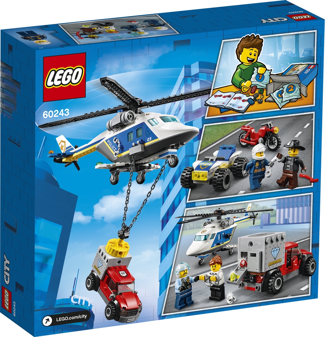 Фото Конструктор LEGO City Погоня на поліцейському вертольоті (60243)