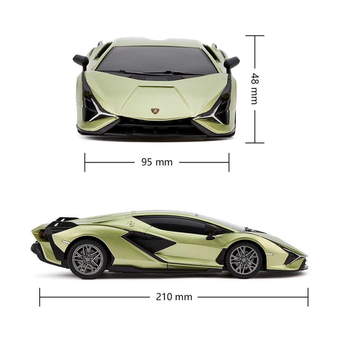 Фото Автомобиль KS DRIVE на р/у – LAMBORGHINI SIAN (1:24, 2.4Ghz) 124GLSG Зеленый (6900007341394)